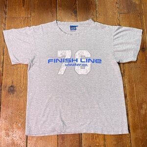 Vintage Finish Line Sneaker Co 76 T-Shirt L Gray Sneakerologist Employee Tee